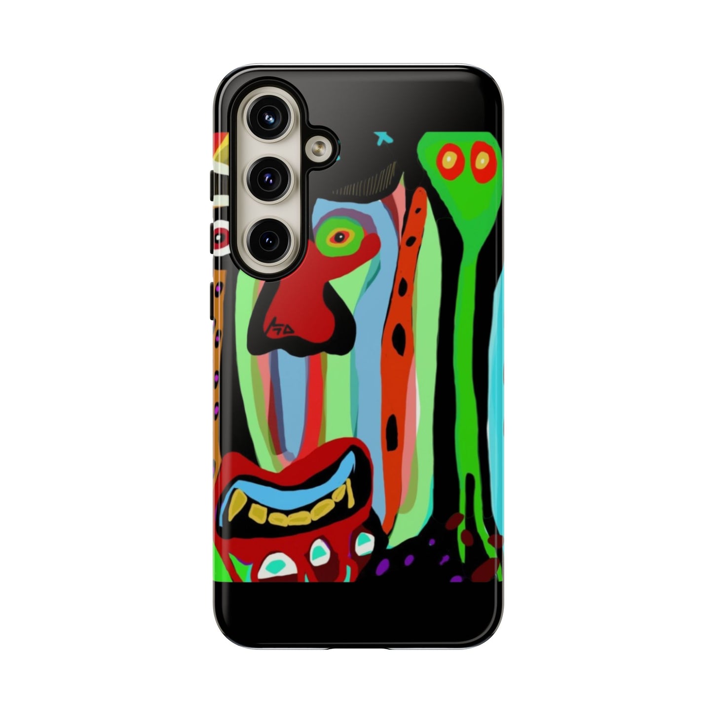 CRAZY.   Tribal Face Phone Case — Colorful Modern Art iPhone Cover