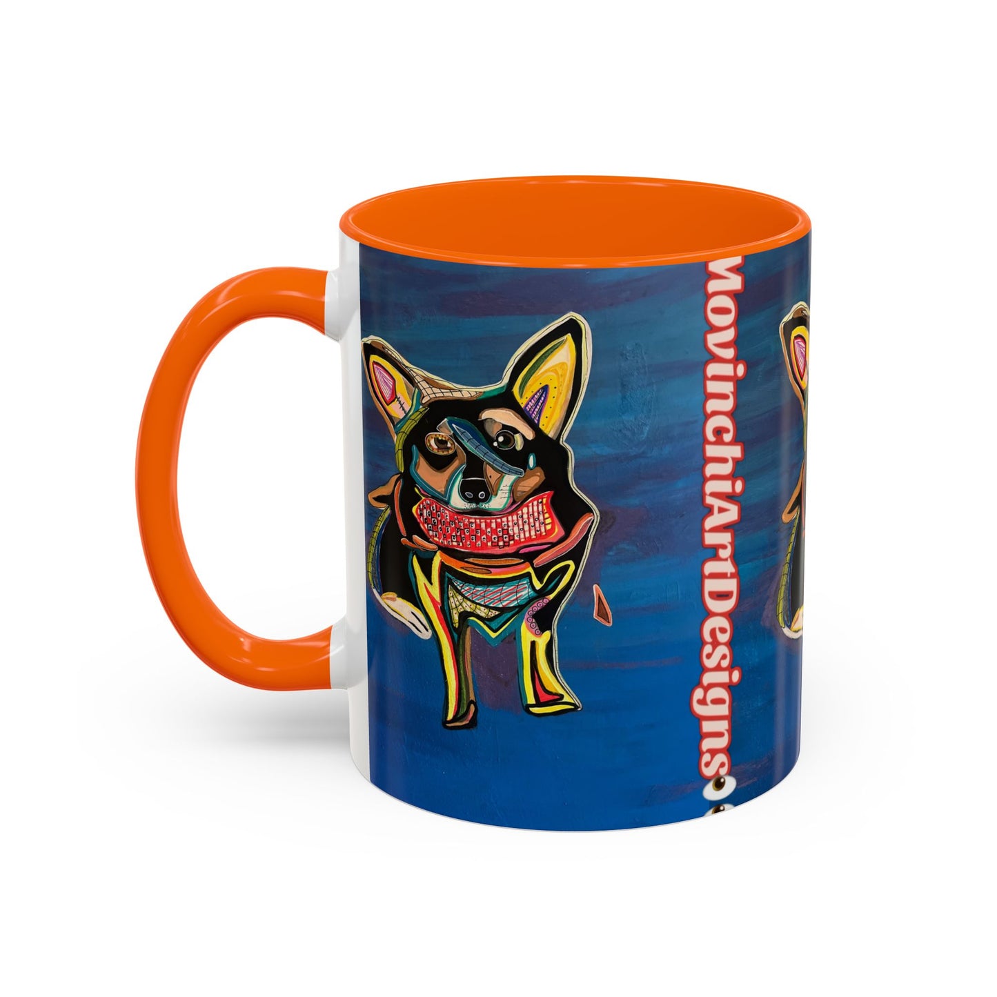 Chihuahua Art Coffee Mug – Colorful Pop‑Art Dog Accent Mug (11/15 oz)