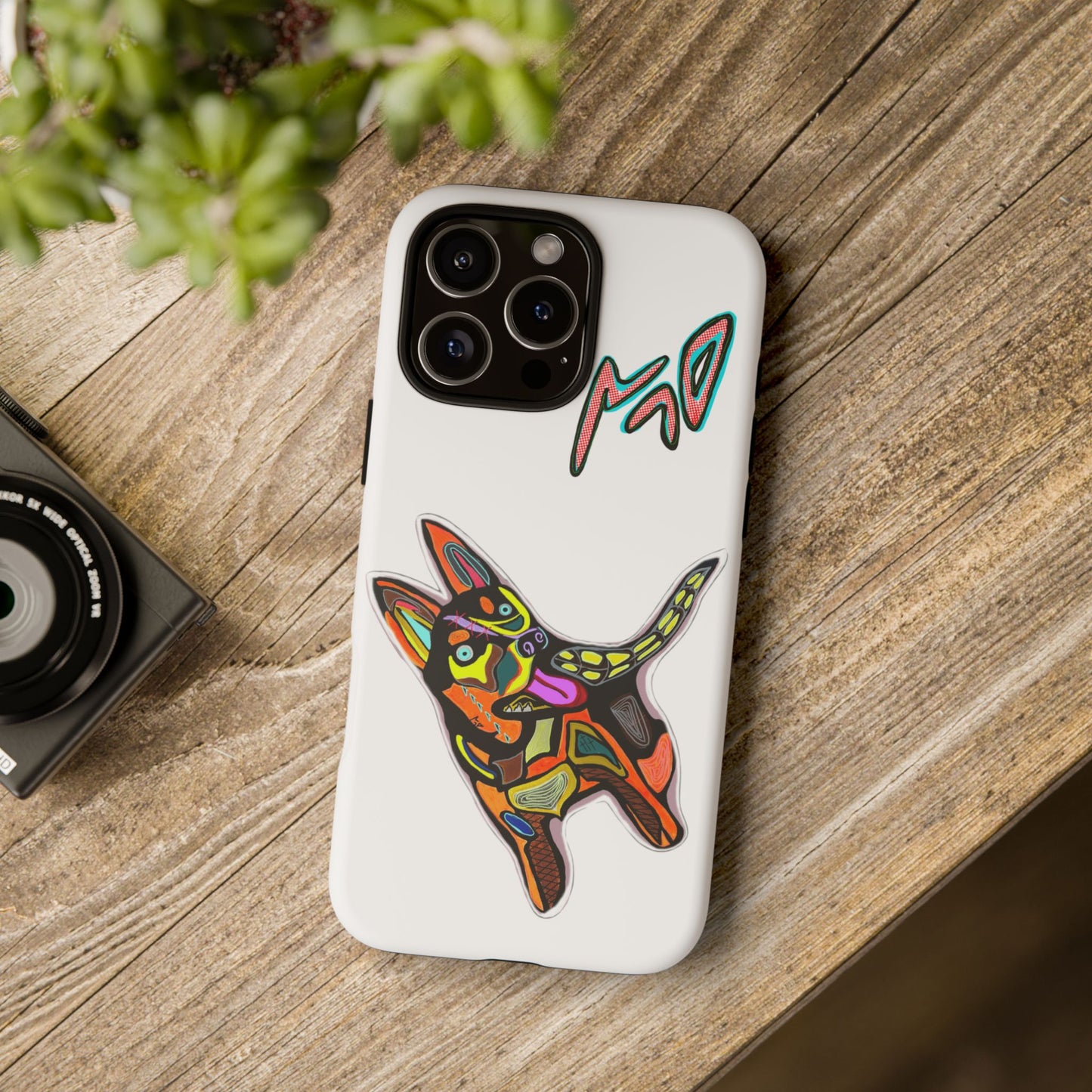 HUSKY  Colorful Abstract Dog Phone Case — 'MAD' Signature Protective Case