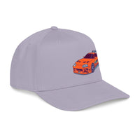 2JZ.  Retro Orange Sports Car Baseball Cap — Vintage JDM Supra Snapback