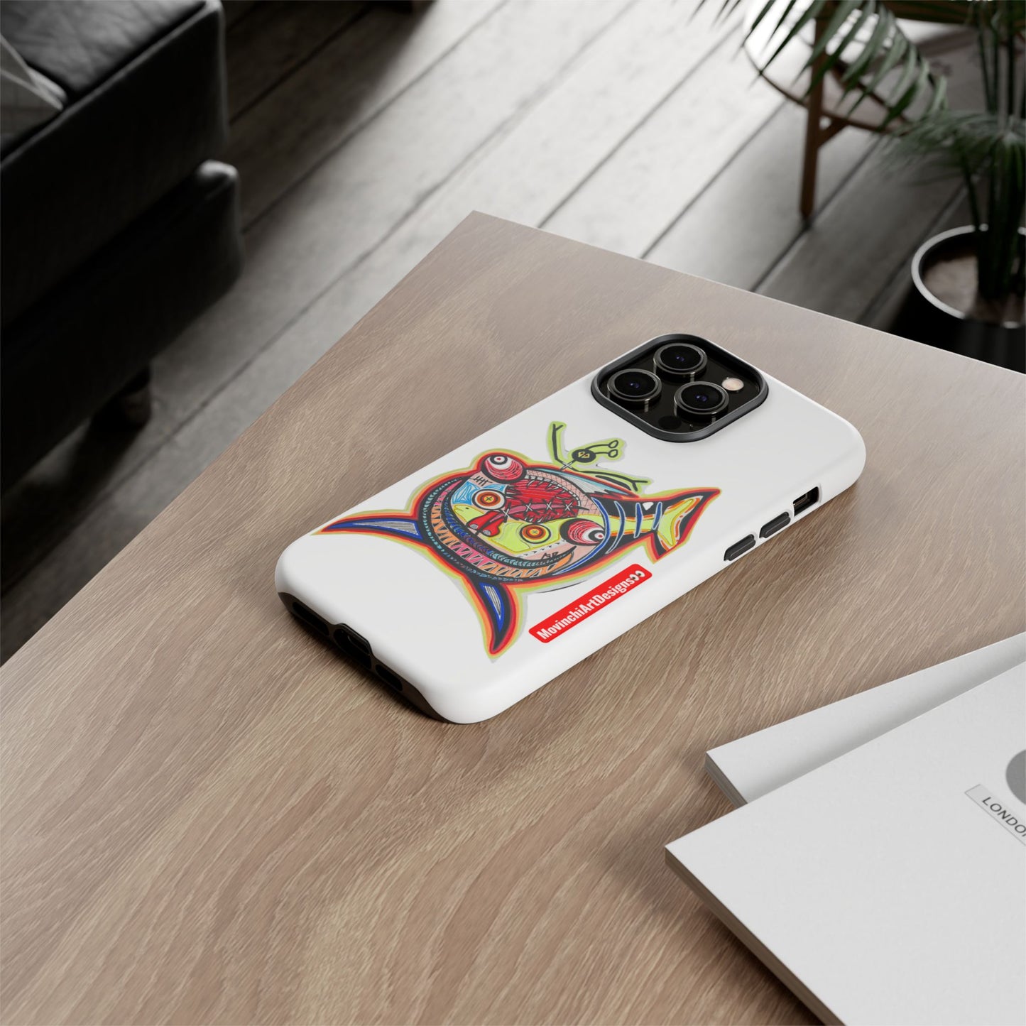 Phone Case — Colorful Abstract PARASITE  Fish Art Tough Cases