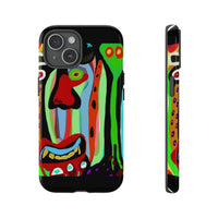 CRAZY.   Tribal Face Phone Case — Colorful Modern Art iPhone Cover