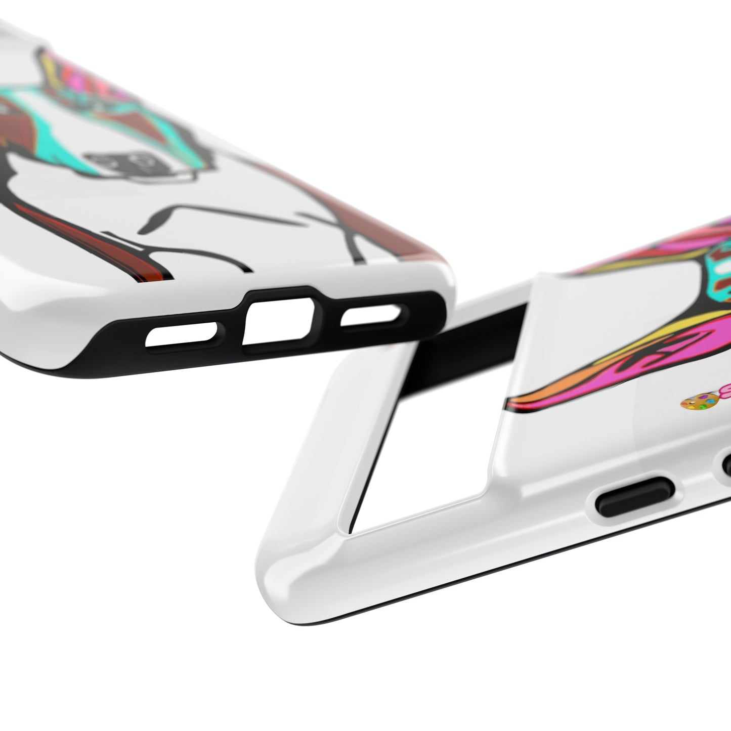MR Bull Terrier Phone Case — Colorful Pop Art Tough Cases for Dog Lovers