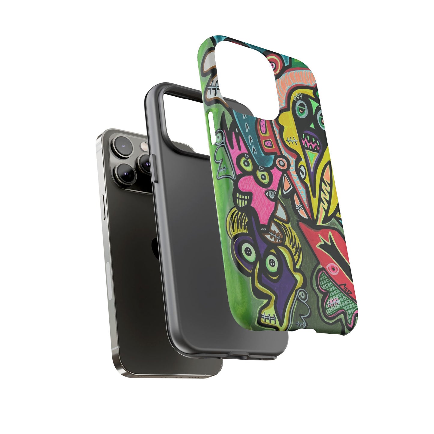 CONCERT  Abstract Graffiti Phone Case — Colorful Street Art Tough Cases