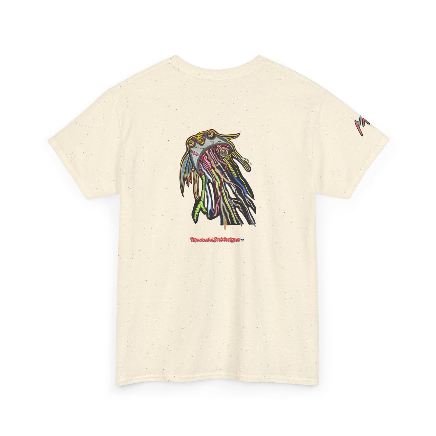 Graphic Tee — Colorful CRAZY TUNA  Illustration Back Print Tee