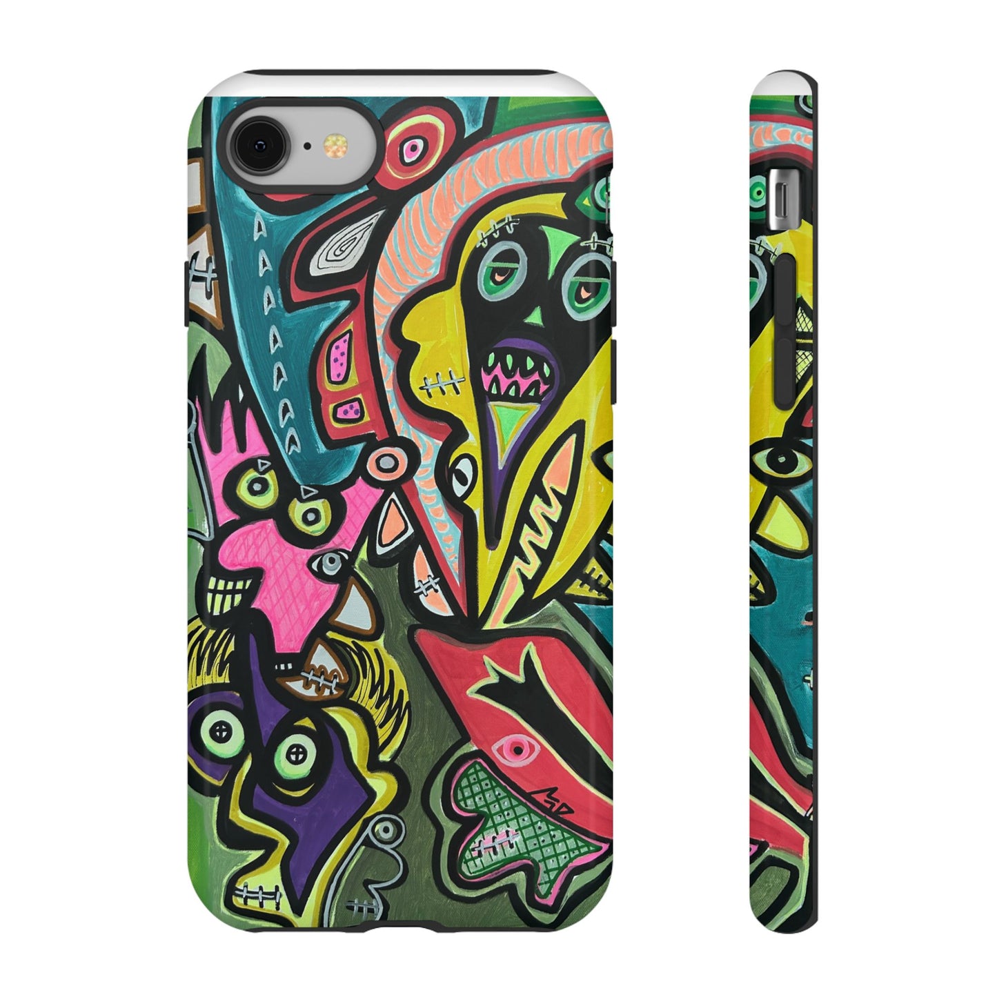 CONCERT  Abstract Graffiti Phone Case — Colorful Street Art Tough Cases