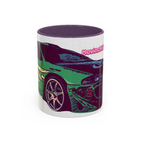 Coffee Mug —ECLIPSE  Neon Sports Car Design with "MovinchiArtDesigns" Logo