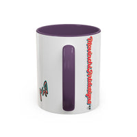 Edgy 3x  Horror Face Accent Coffee Mug (11/15oz) — 'ANAL 3X' Graphic