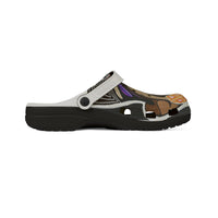 Artistic PITBULL  Dog Print EVA Foam Clogs — All-Over-Print Comfortable Slip-On Shoes
