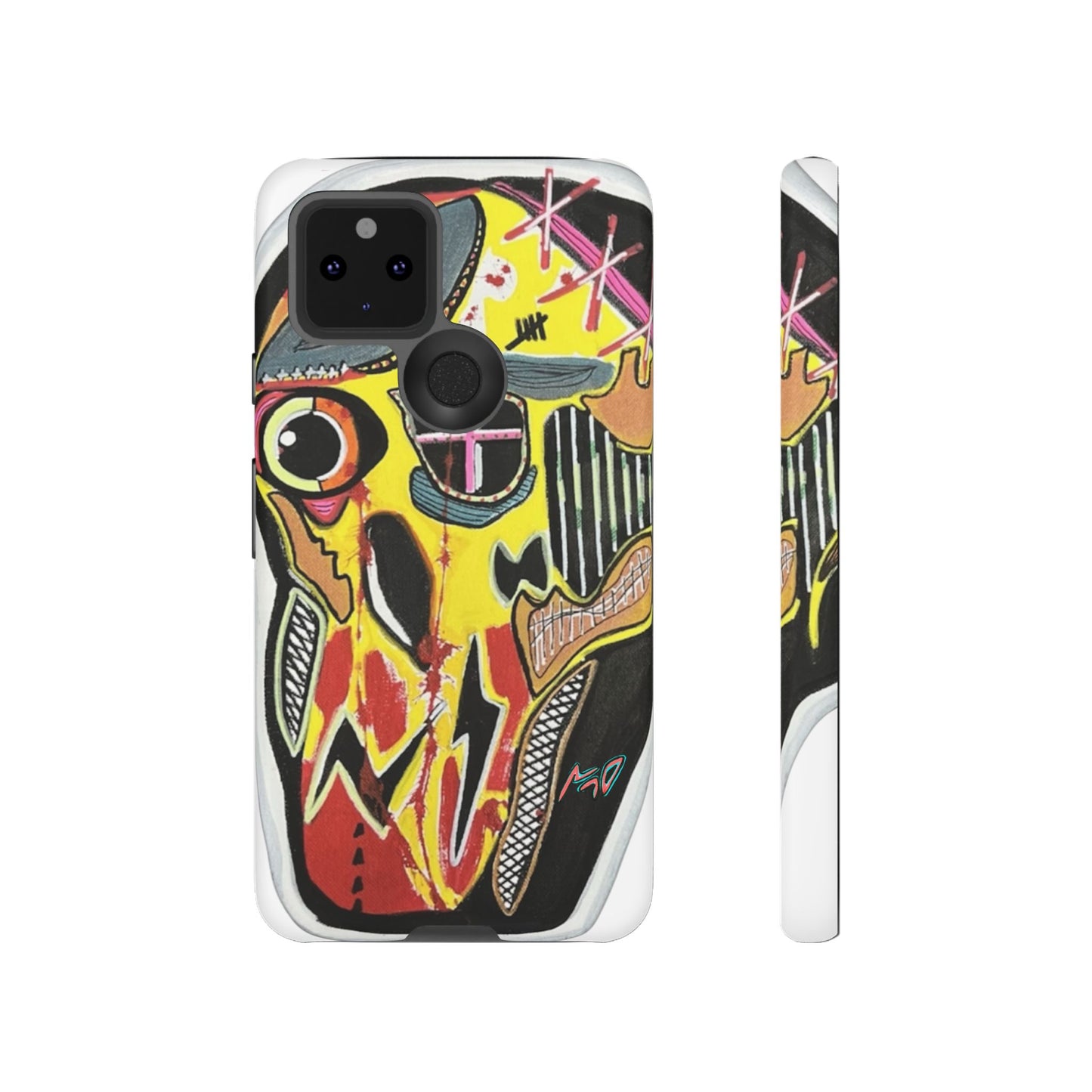VINCENT.  Skull Riot Phone Case – Colorful Abstract Horror Art Protective Cover