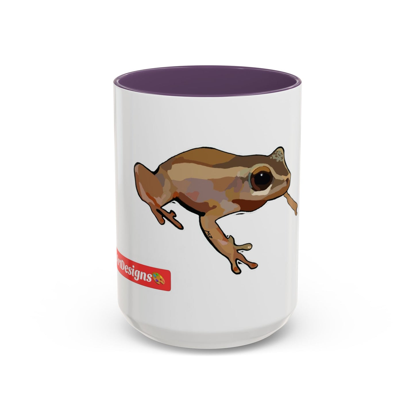 COQUI.  Frog Accent Coffee Mug — Cute Woodland Tree Frog Design (11/15 oz)