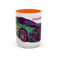 Coffee Mug —ECLIPSE  Neon Sports Car Design with "MovinchiArtDesigns" Logo