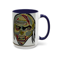 3 amigos2.0 Zombie Skull Coffee Mug — Spooky Horror Accent Mug (11/15 oz)