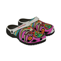 Colorful Abstract OCTOPUSSY   EVA Foam Clogs — Vibrant All-Over-Print Garden Shoes
