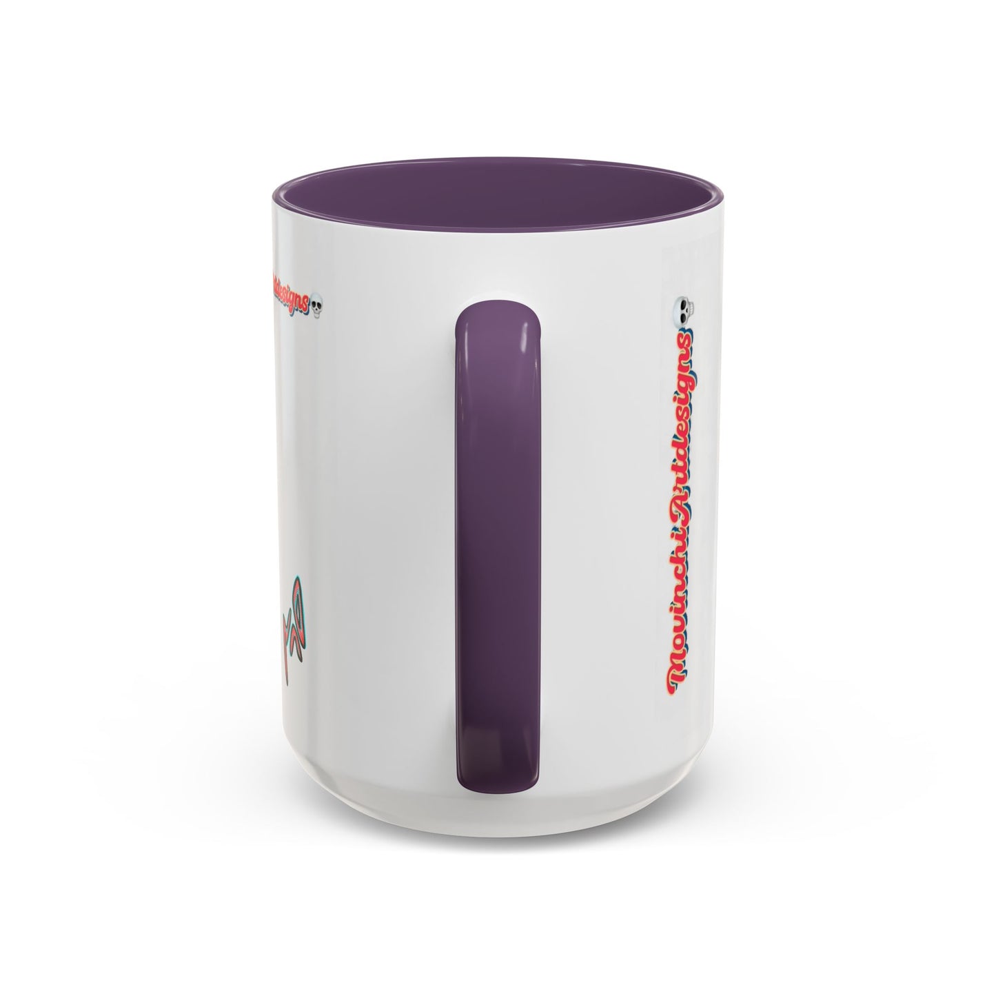Surreal VINCENT Tribal Warrior Accent Coffee Mug — Colorful Skull Art 11/15oz
