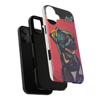 Colorful Pit LABRADOR Tough Phone Case — Vibrant Pop Art Dog Design