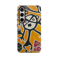 Abstract TAINO  Tribal Art Phone Case – Bold Orange Graphic Protective Cover