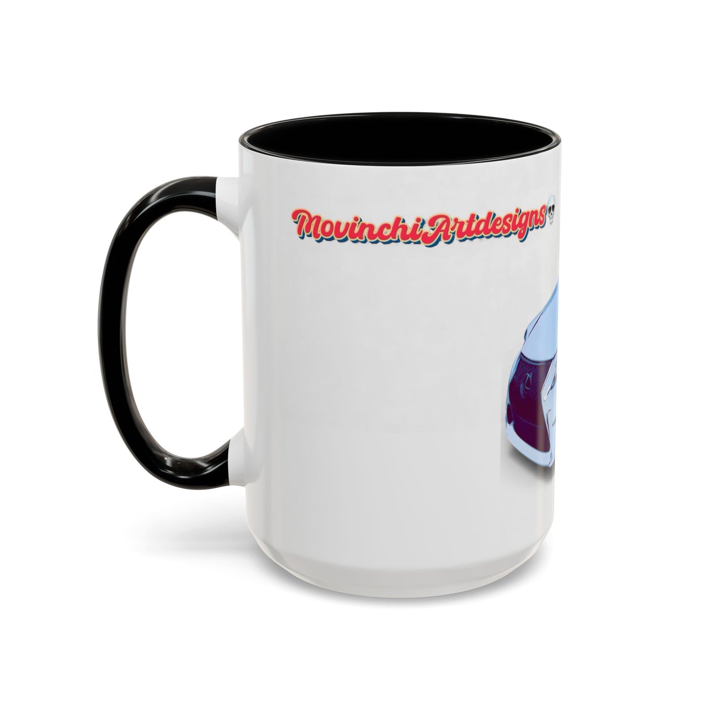 IS300 Car Lover Accent Coffee Mug – White Sports Sedan Design (11oz & 15oz)