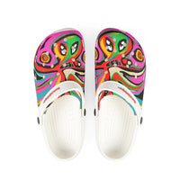 Colorful Abstract OCTOPUSSY   EVA Foam Clogs — Vibrant All-Over-Print Garden Shoes