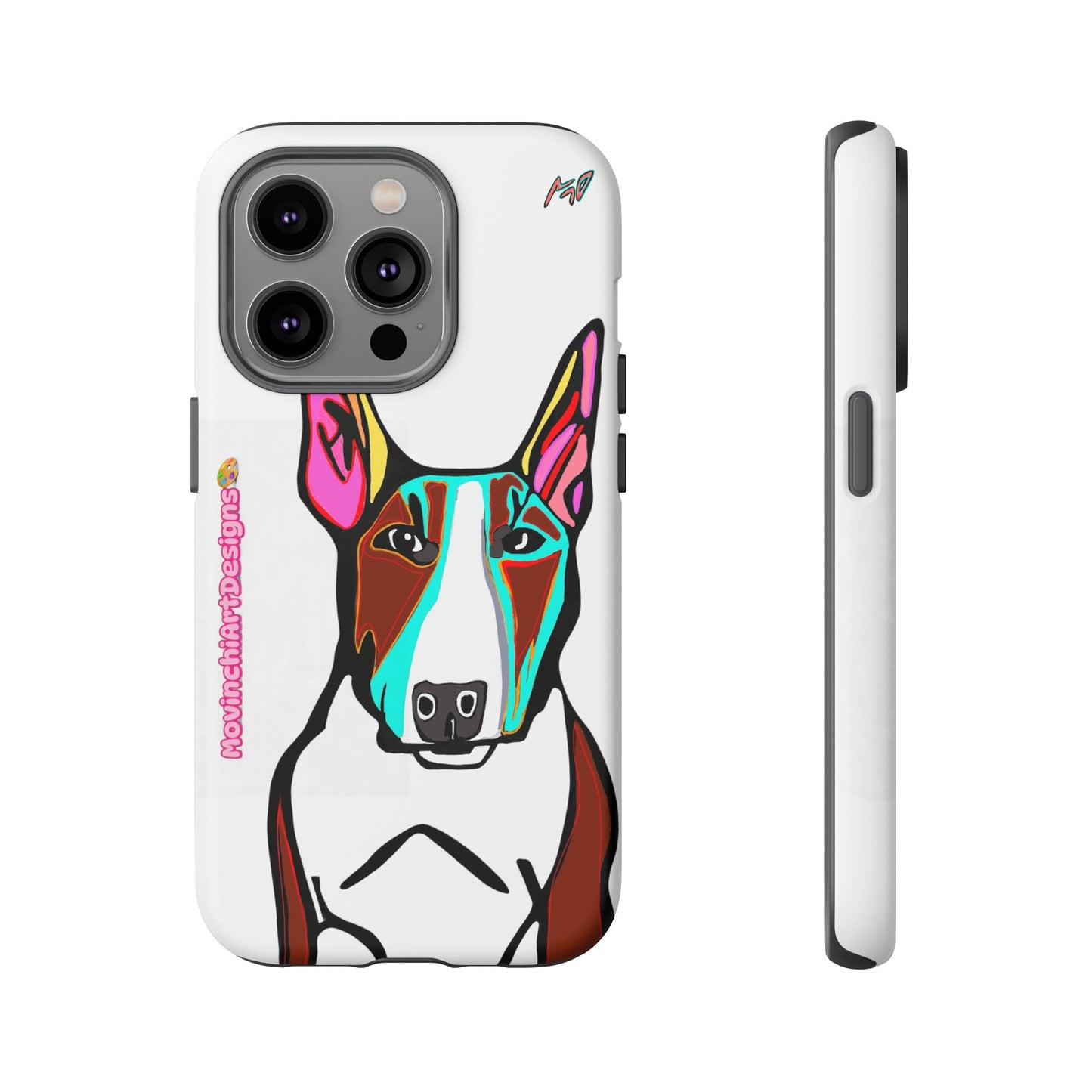 MR Bull Terrier Phone Case — Colorful Pop Art Tough Cases for Dog Lovers