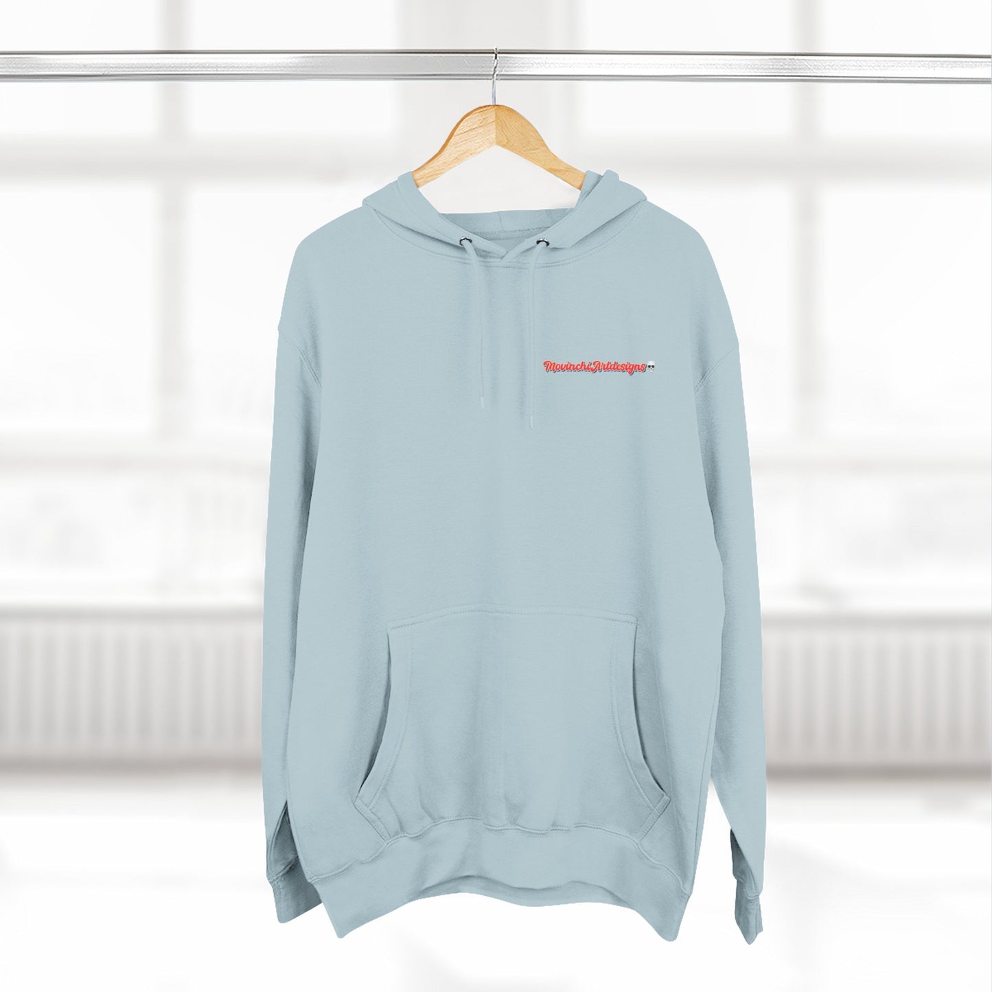 HEART ATTACK  Abstract Psyche Hoodie — Colorful Three-Panel Back Art Fleece Hoodie