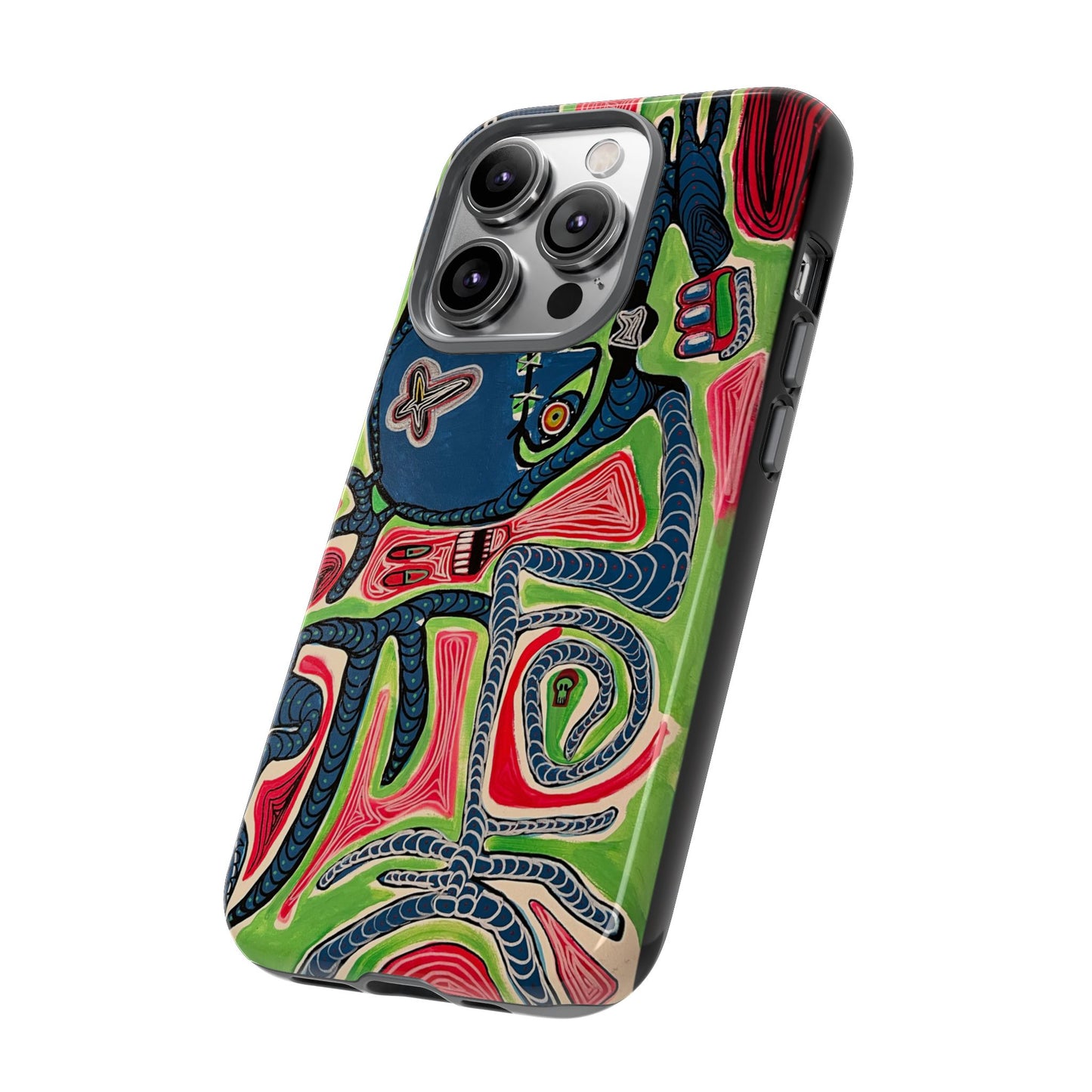 Abstract AFTERLIFE Phone Case — Bold Psychedelic Music Art