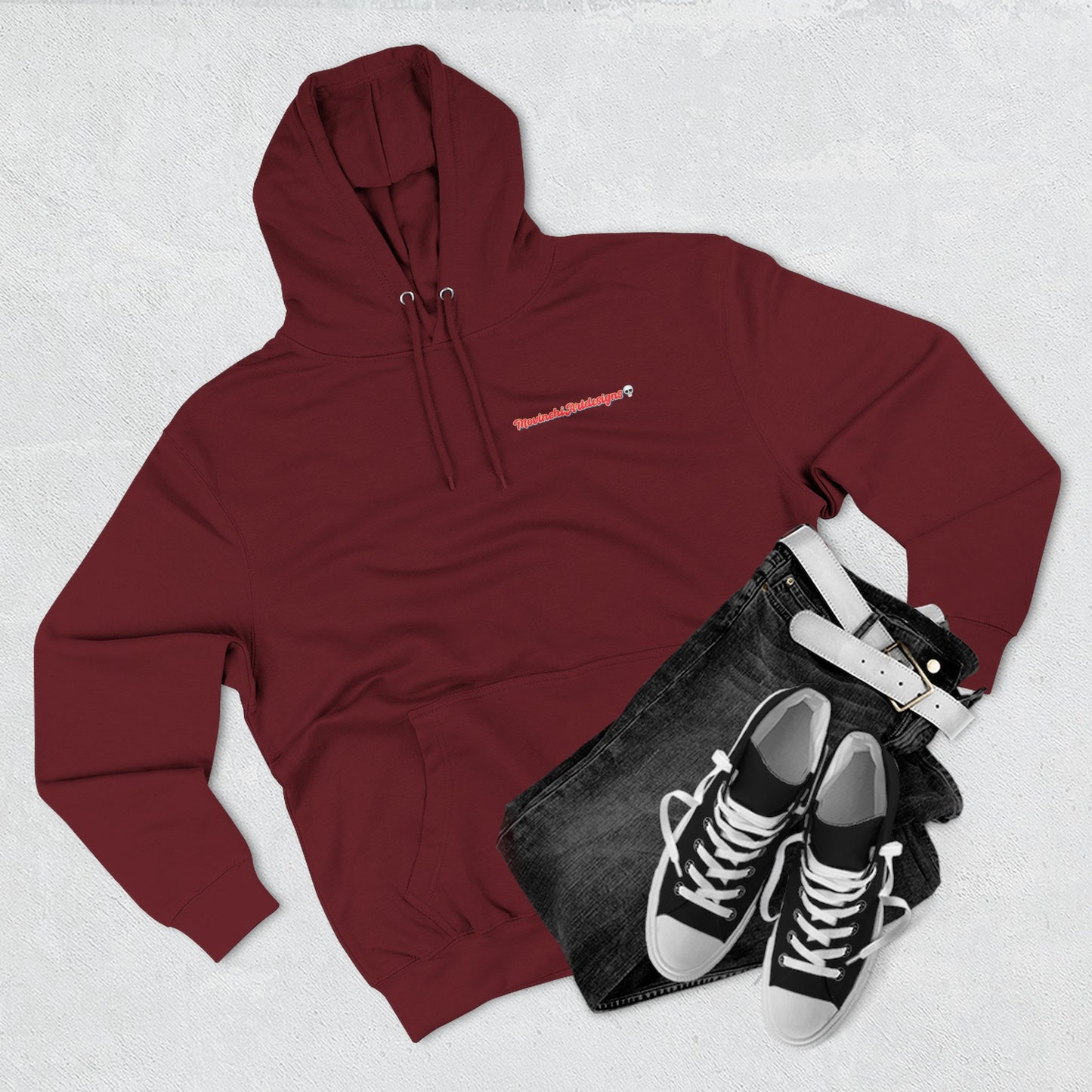 HEART ATTACK  Abstract Psyche Hoodie — Colorful Three-Panel Back Art Fleece Hoodie