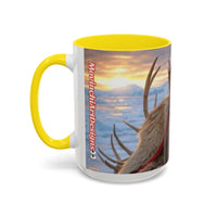 KING OF THE WORLD Royal Portrait Accent Coffee Mug – King in Fur Coat Design (11/15oz)