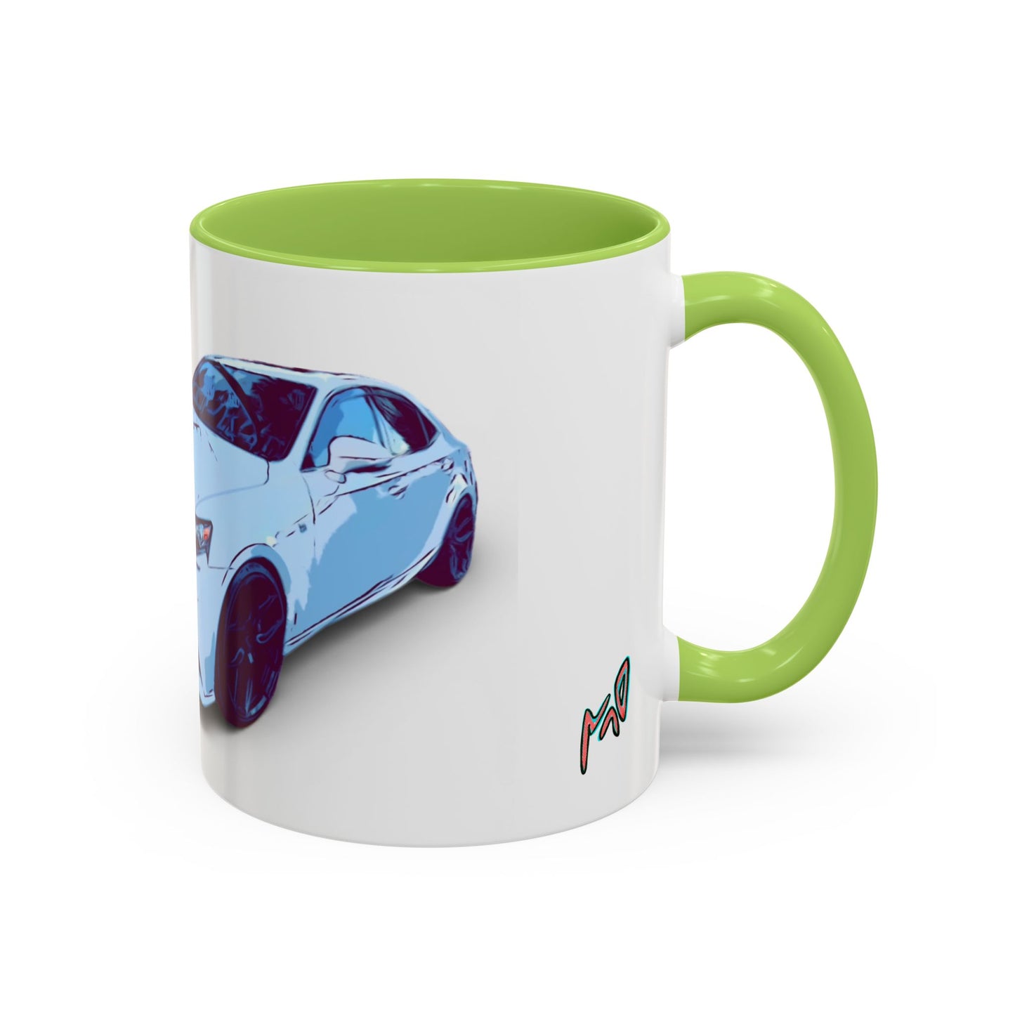 IS300 Car Lover Accent Coffee Mug – White Sports Sedan Design (11oz & 15oz)