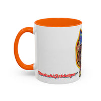 POOKIES BEAR Cat Skull Accent Coffee Mug — Day of the Dead Gothic Cat Design