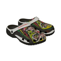 KUNTA2.0  Graphic EVA Foam Clogs — Colorful Abstract Mask Print