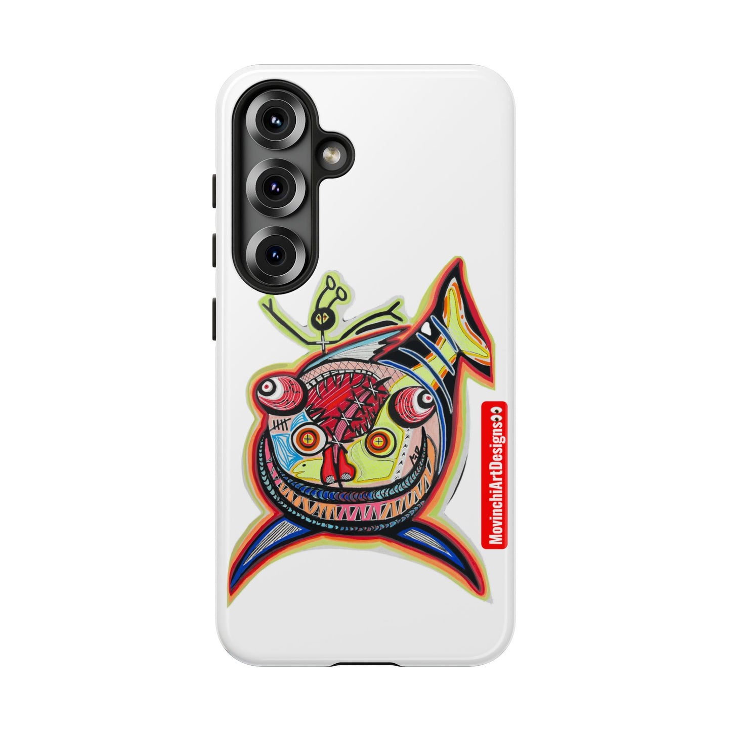 Phone Case — Colorful Abstract PARASITE  Fish Art Tough Cases