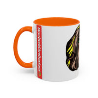 MR COCKER Dog Portrait Accent Coffee Mug — Brown Spaniel Art Mug (11/15oz)