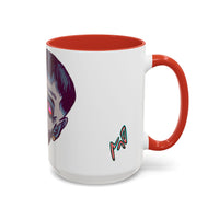 Edgy 3x  Horror Face Accent Coffee Mug (11/15oz) — 'ANAL 3X' Graphic