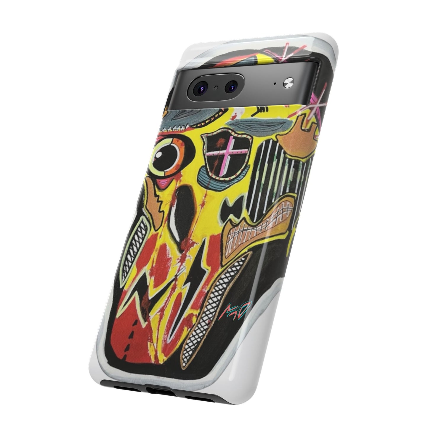 VINCENT.  Skull Riot Phone Case – Colorful Abstract Horror Art Protective Cover