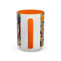 Puerto Rico Flag Coffee Mug — Rustic Street Art Accent Mug (11/15 oz)