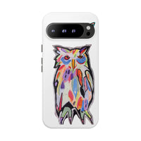 Colorful Owl Phone Case — Artistic Owl Illustration Tough Case
