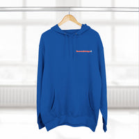 HEART ATTACK  Abstract Psyche Hoodie — Colorful Three-Panel Back Art Fleece Hoodie