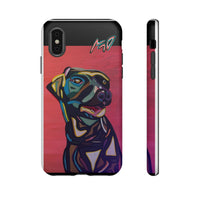 Colorful Pit LABRADOR Tough Phone Case — Vibrant Pop Art Dog Design