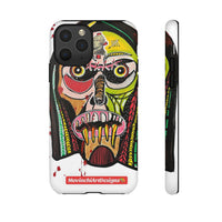 KUNTA.  Abstract Tribal Skull Phone Case — Colorful Street Art Protective Cover