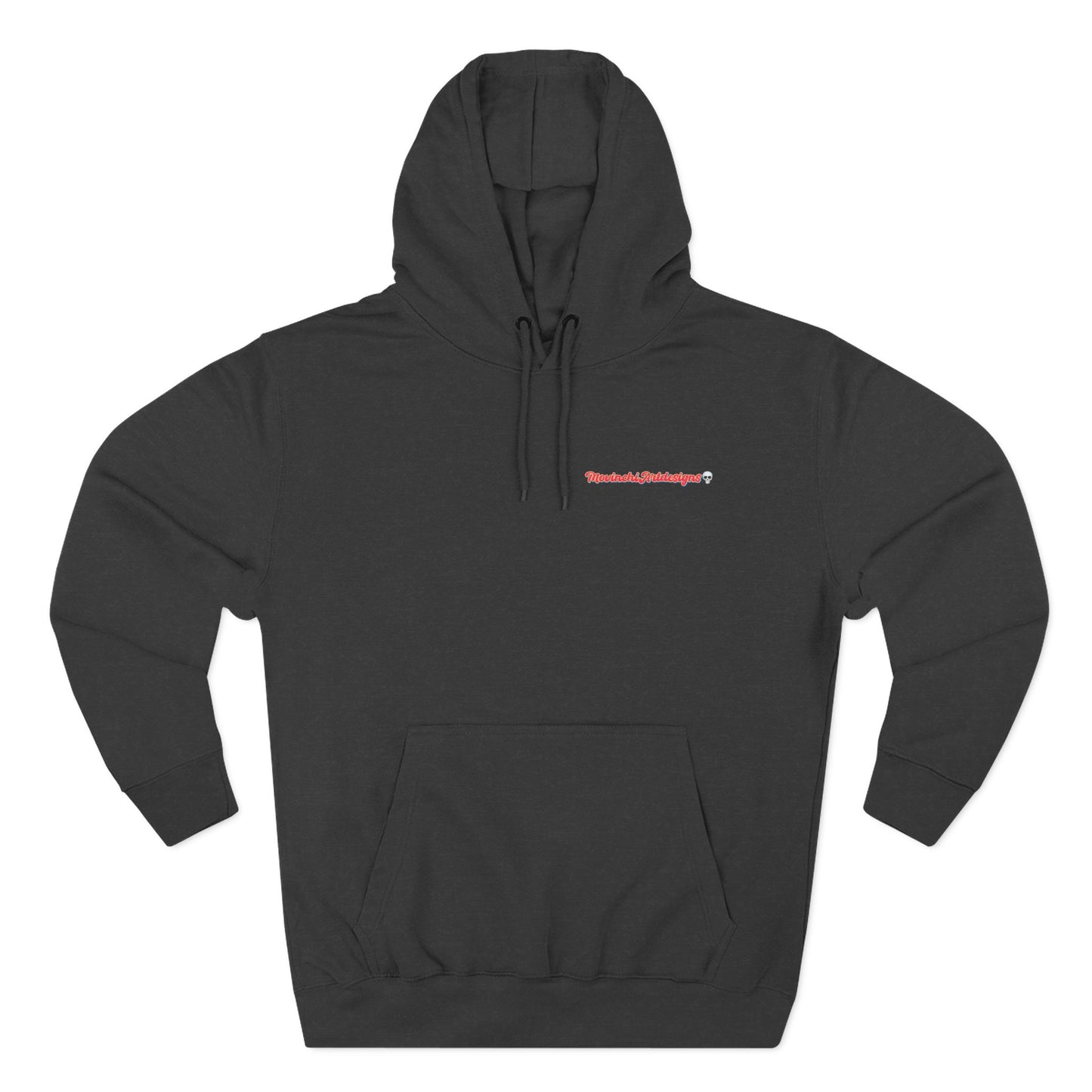 HEART ATTACK  Abstract Psyche Hoodie — Colorful Three-Panel Back Art Fleece Hoodie