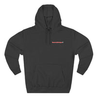 HEART ATTACK  Abstract Psyche Hoodie — Colorful Three-Panel Back Art Fleece Hoodie