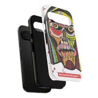 KUNTA.  Abstract Tribal Skull Phone Case — Colorful Street Art Protective Cover