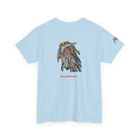 Graphic Tee — Colorful CRAZY TUNA  Illustration Back Print Tee