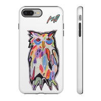 Colorful Owl Phone Case — Artistic Owl Illustration Tough Case