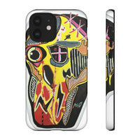 VINCENT.  Skull Riot Phone Case – Colorful Abstract Horror Art Protective Cover