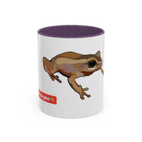 COQUI.  Frog Accent Coffee Mug — Cute Woodland Tree Frog Design (11/15 oz)
