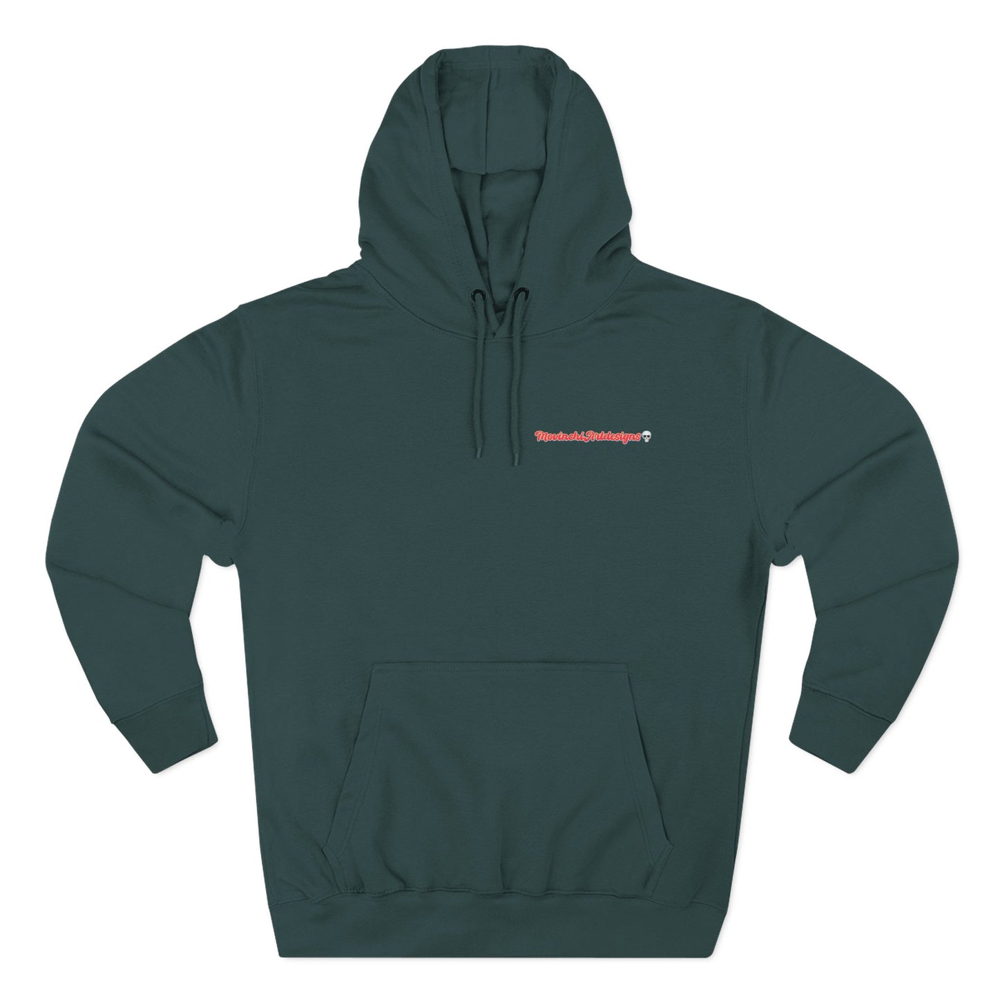 HEART ATTACK  Abstract Psyche Hoodie — Colorful Three-Panel Back Art Fleece Hoodie