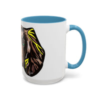 MR COCKER Dog Portrait Accent Coffee Mug — Brown Spaniel Art Mug (11/15oz)