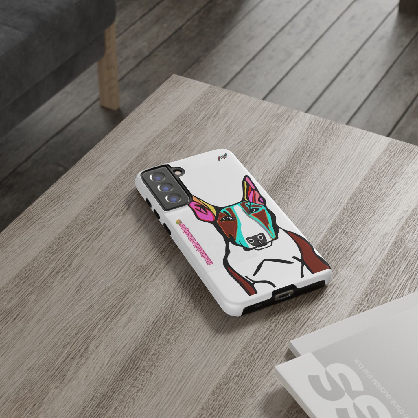 MR Bull Terrier Phone Case — Colorful Pop Art Tough Cases for Dog Lovers